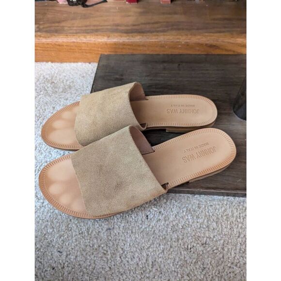 Johnny Was Women’s EU 41 US 11 Camilla Tan Slip on Sandal Slide Italy - Picture 4 of 5
